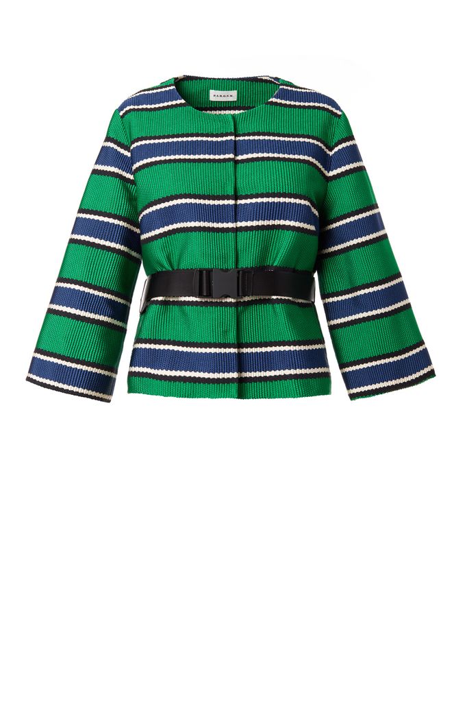 JACKET WITH STRIPES - PLUTONED430306