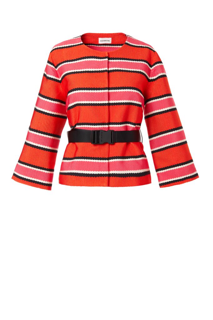 JACKET WITH STRIPES - PLUTONED430306